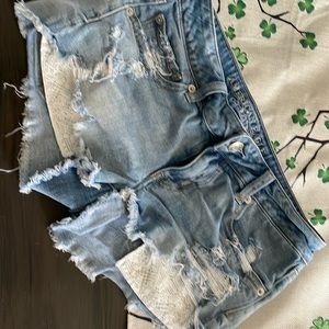 American Eagle Super Low Shorty Shorts